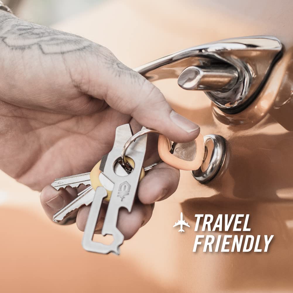Gerber Mullet Keychain Multi-Tool - Compact Black EDC Tool with 7 Functions for Everyday Carry, Outdoor Adventures & Emergency Preparedness [30-001645]