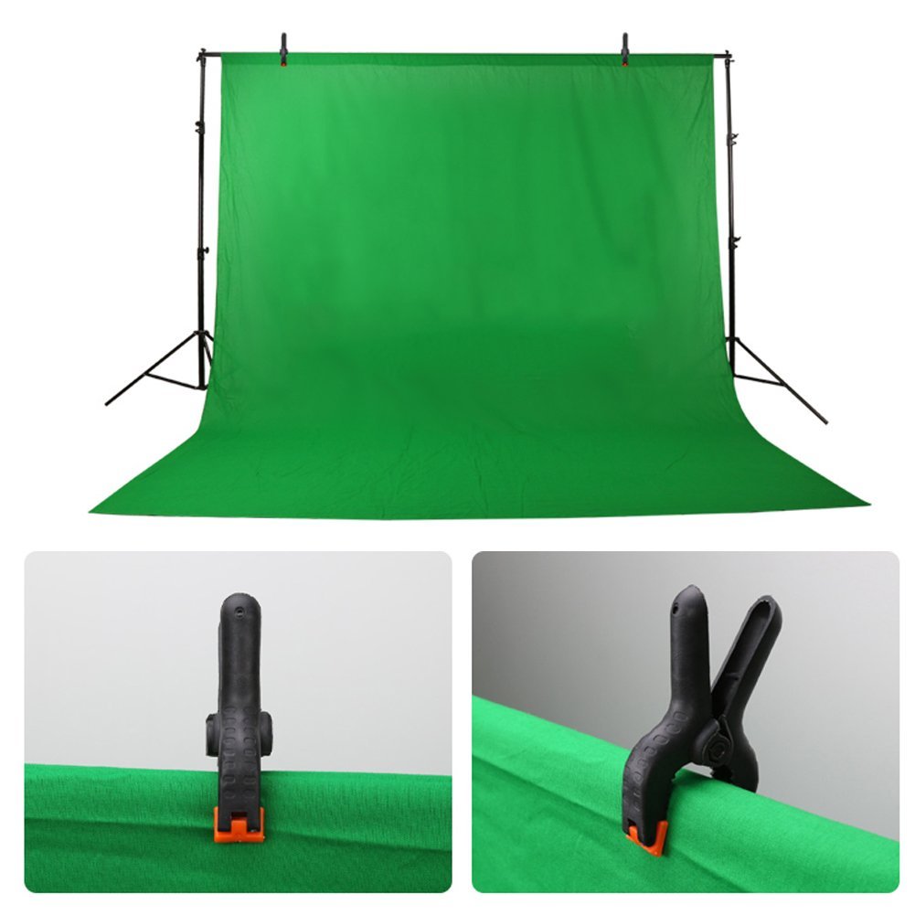 6pcs Professional Photo Studio Clips - Spring Clamps for Photography Backdrop, Background & Lighting - Durable Lightweight Stand Clips for Studio, Home Photography & Video Shooting