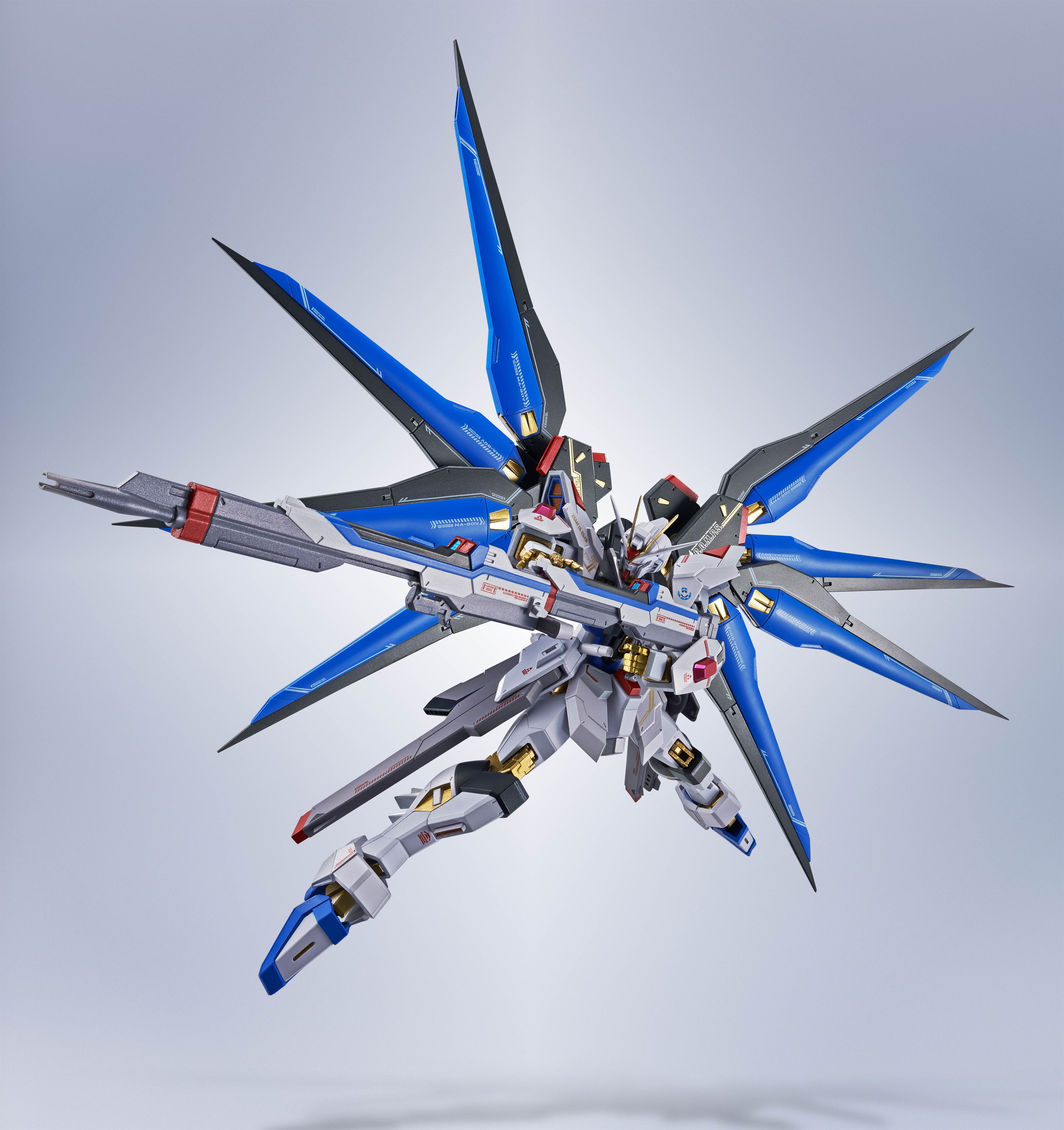 Bandai Metal Robot Spirits Gundam SEED Freedom ZGMF/A-262B Strike Freedom Gundam Type II Action Figure - Collectible Anime Model Kit for Display & Gundam Battles