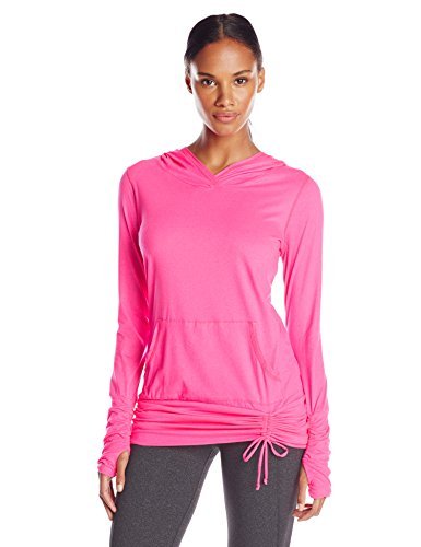 Beyond Yoga Women's Ruched Pullover Hoodie - Soft Fleece Lounge Hoodie for Yoga, Running & Casual Wear