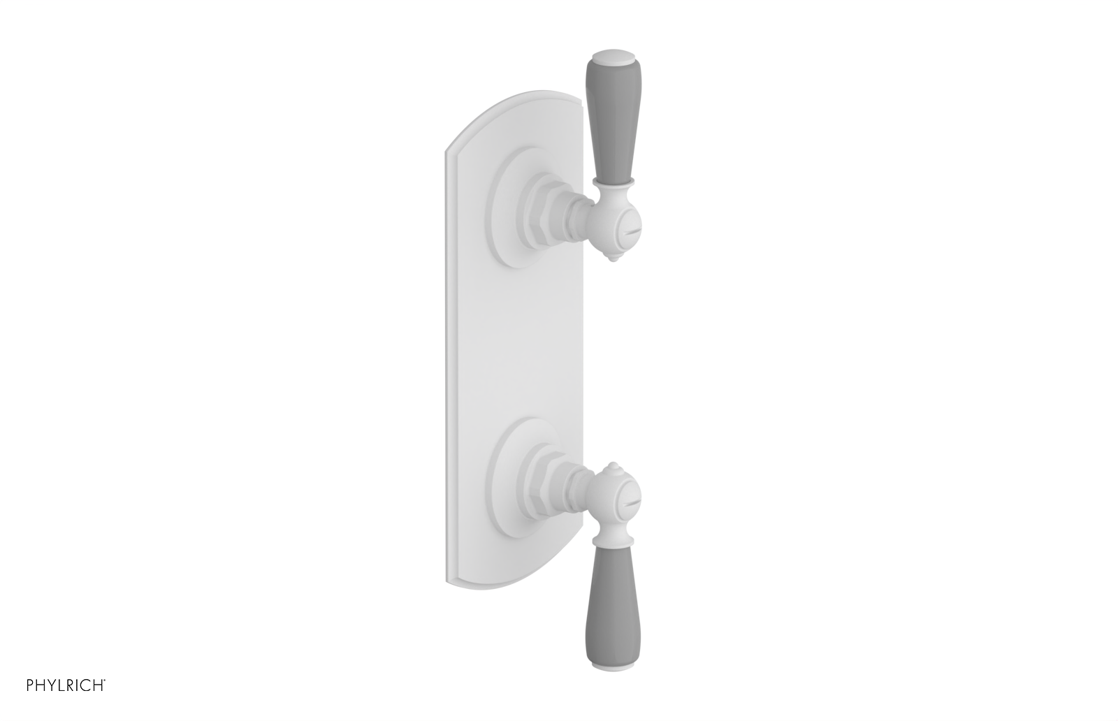 Jamestown Thermostatic Shower Valve with Volume Control & Diverter - Grey Accented Bathroom Fixture for Modern Home Renovation