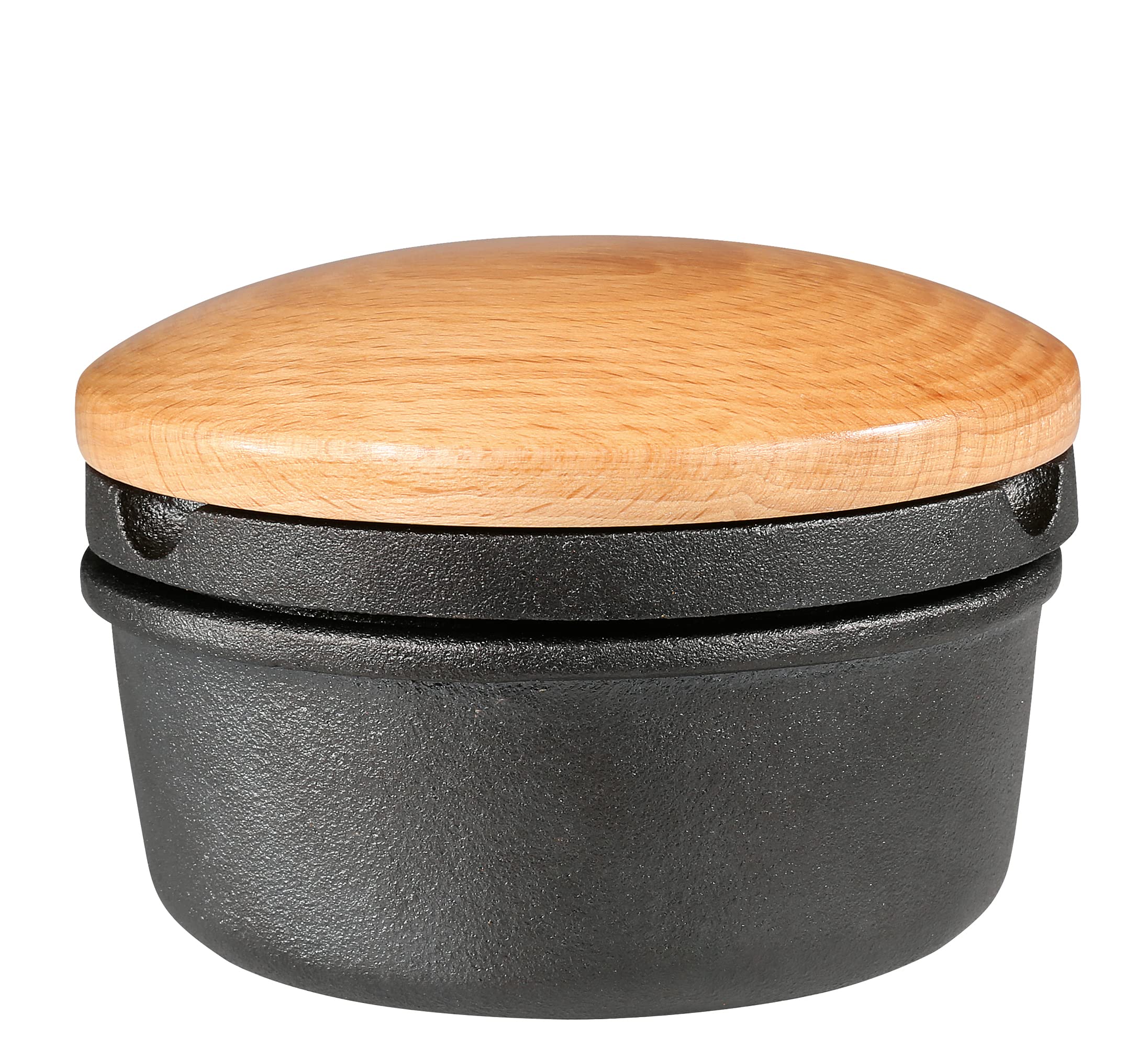 Premium Zassenhaus Cast Iron Spice Grinder Set with Beech Wood Lid - XL 5.4