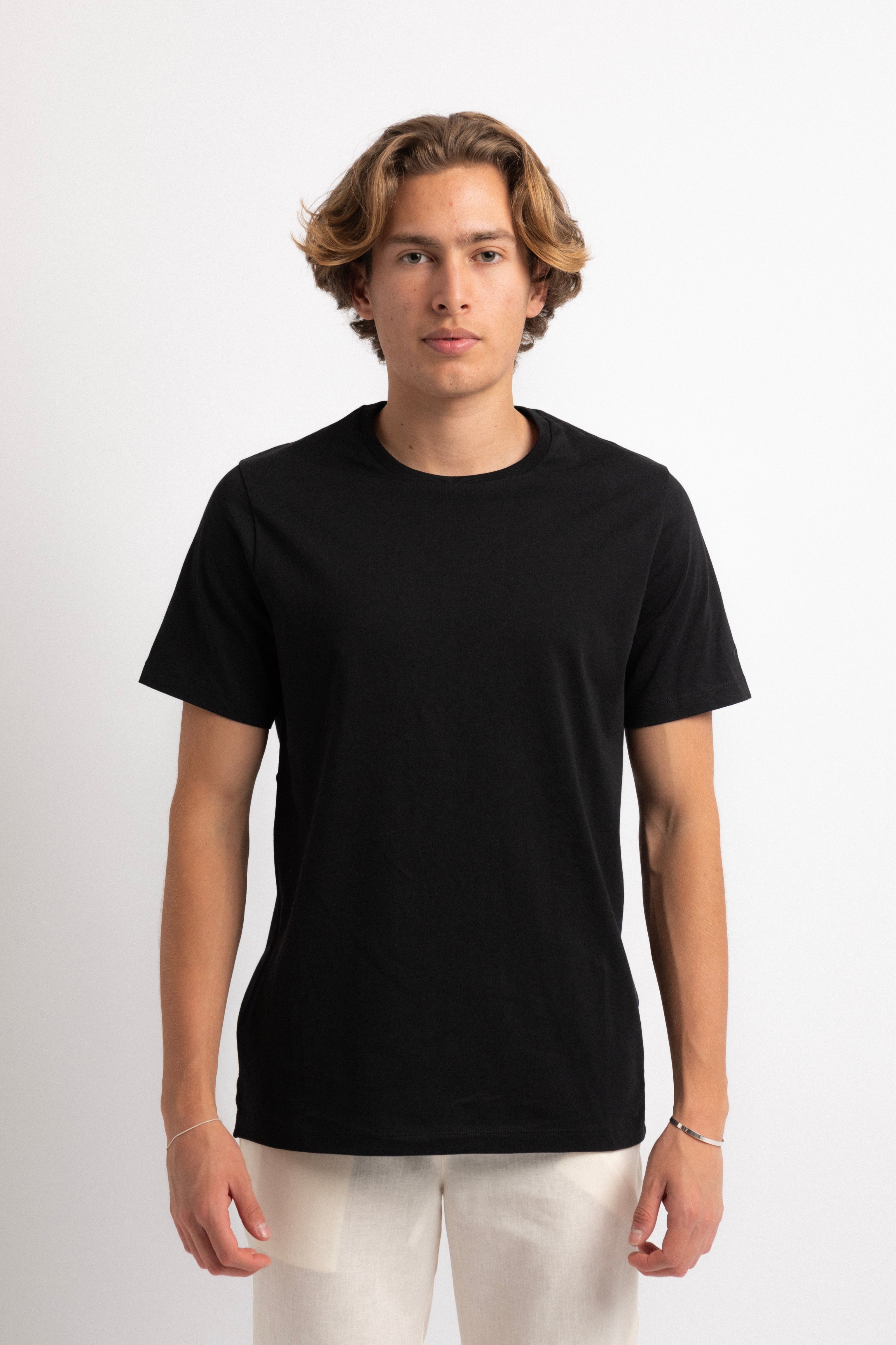 Premium Pima Cotton Black T-Shirt for Men - Soft, Breathable & Durable - Perfect for Casual Wear, Layering & Everyday Comfort