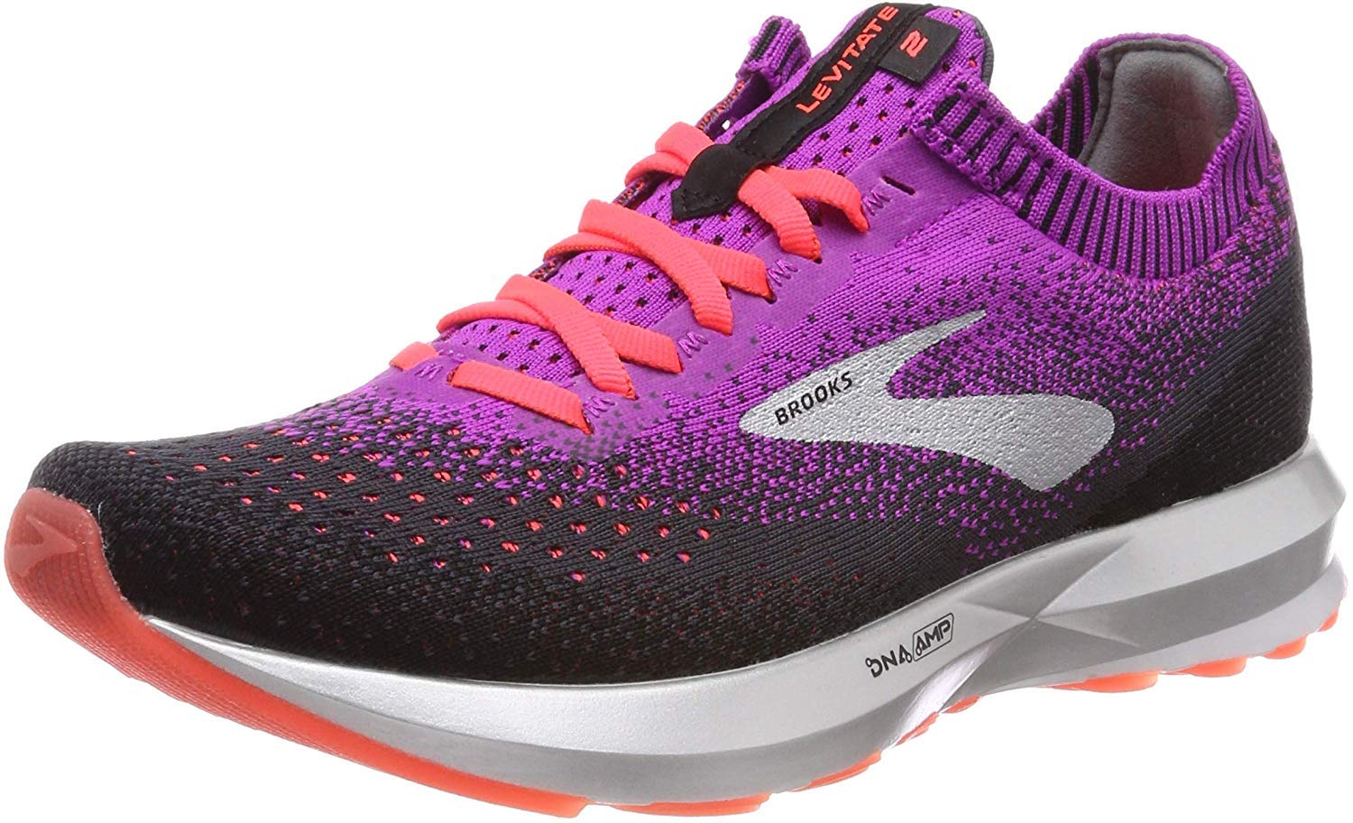 Brooks Levitate 2 Women's Running Shoes - Size 4 - Black - Lightweight Cushioned Sneakers for Road Running, Jogging & Gym Workouts