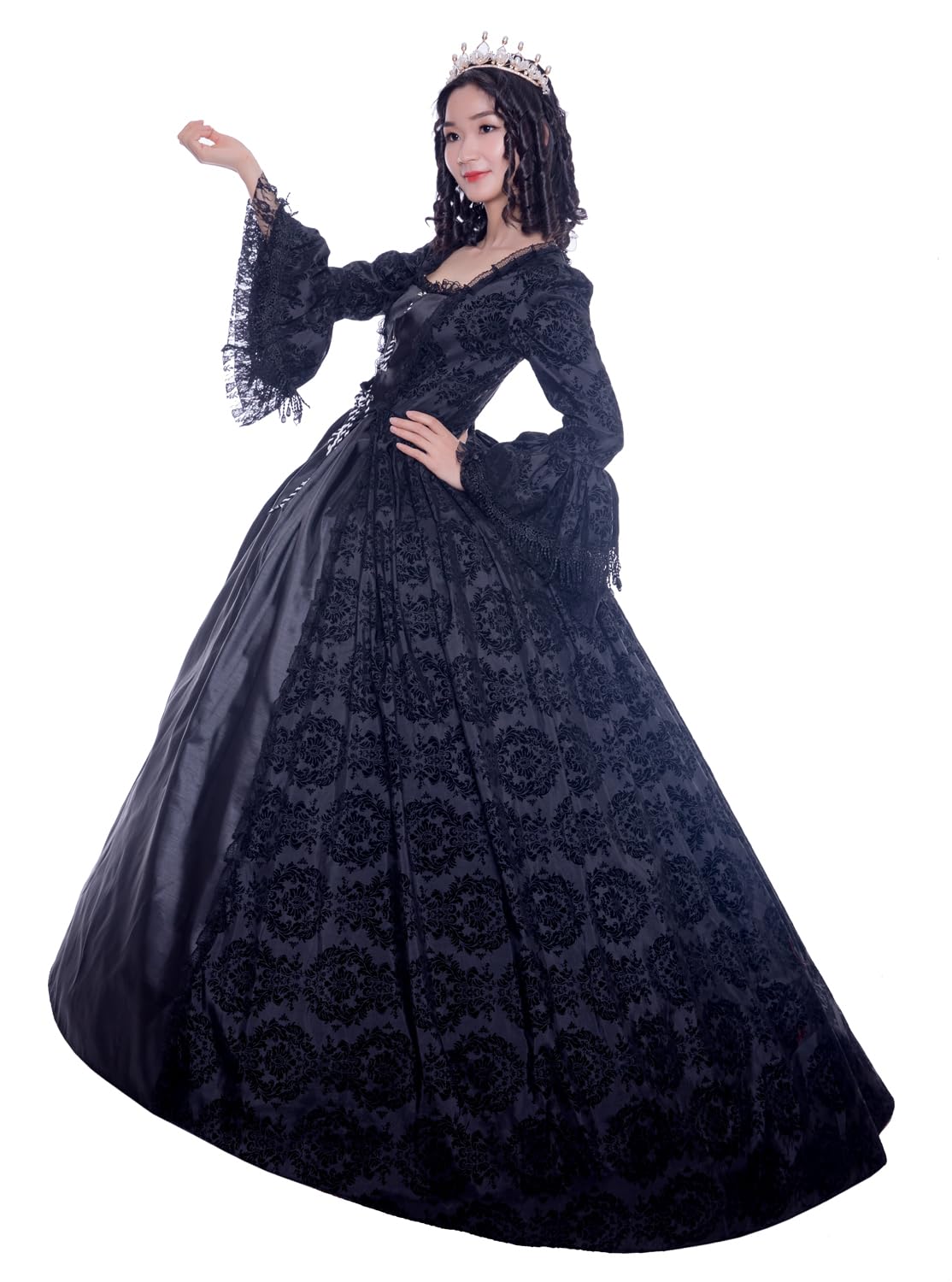 18th Century Rococo Ball Gown - Victorian Masquerade Costume for Women | CountryWomen | Elegant Historical Dress for Cosplay, Halloween & Themed Parties