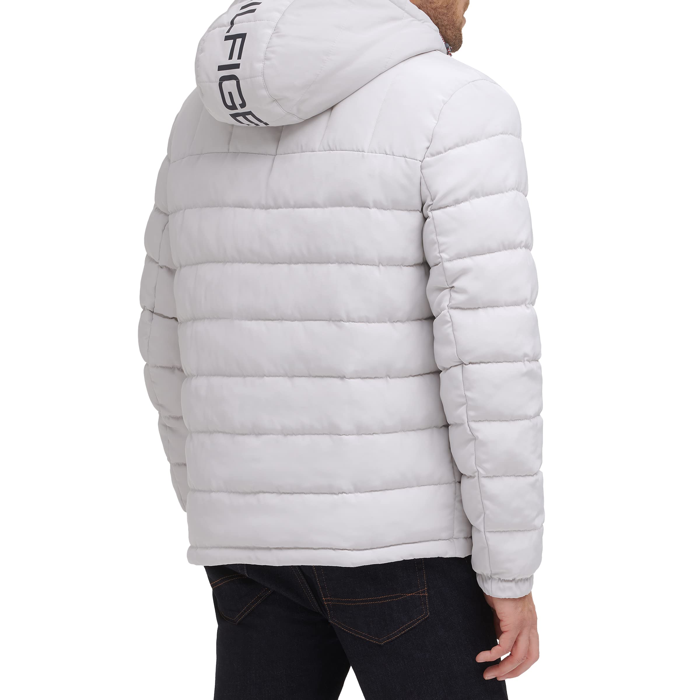 Tommy Hilfiger Men's Midweight Sherpa-Lined Hooded Water-Resistant Puffer Jacket | Winter Warm Coat for Outdoor Activities & Casual Wear