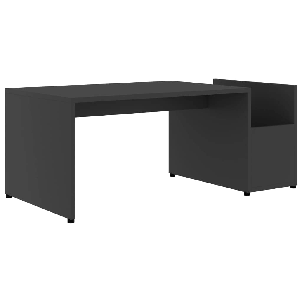 CHARMMA Modern Gray Coffee Table - 35.4