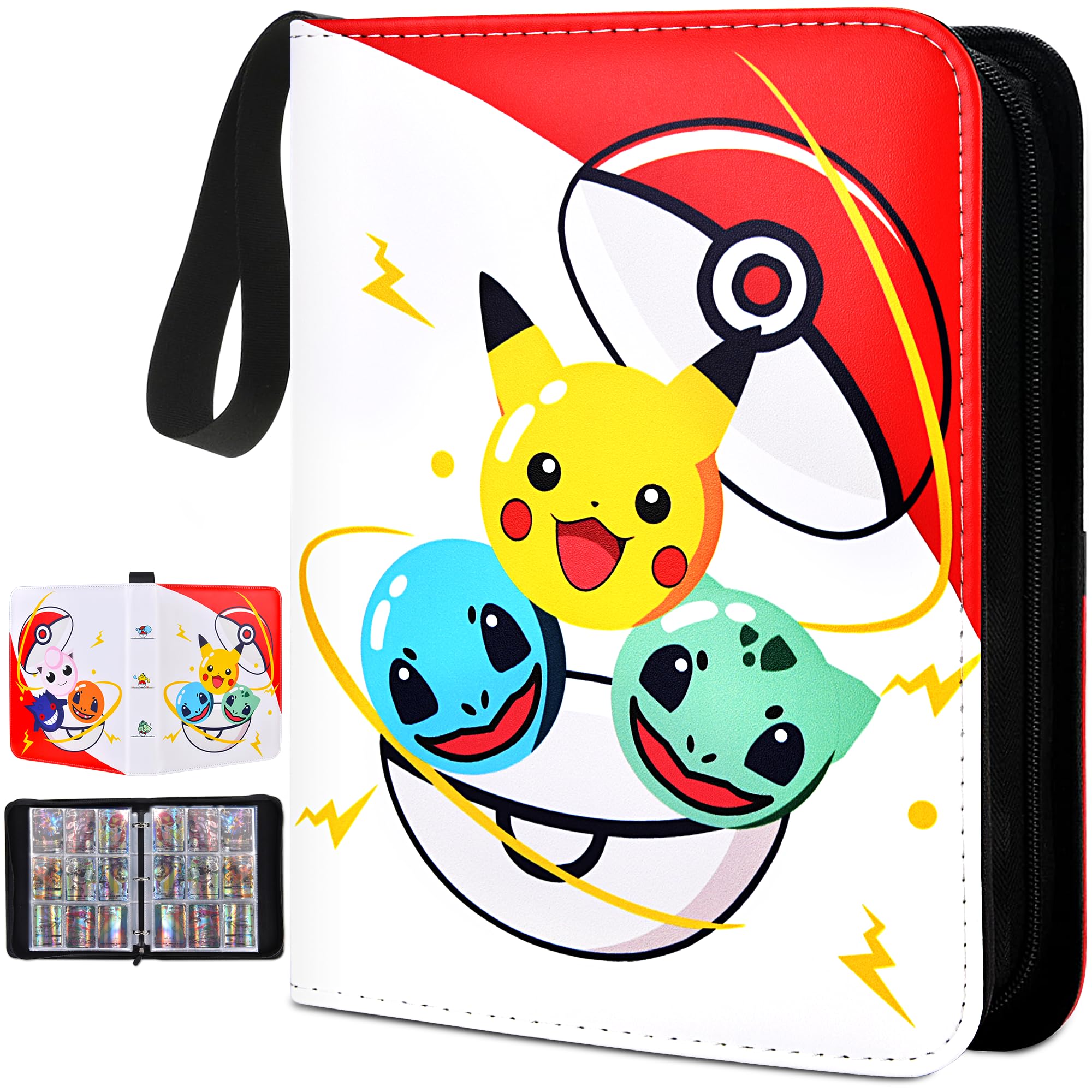 Premium 9-Pocket Trading Card Binder - 900 Capacity TCG Card Holder with 50 Removable Sleeves | Durable Collectible Album for Pokemon, MTG & Yu-Gi-Oh | Perfect Storage & Display Case for Card Game Tournaments, Gifts & Home Organization
