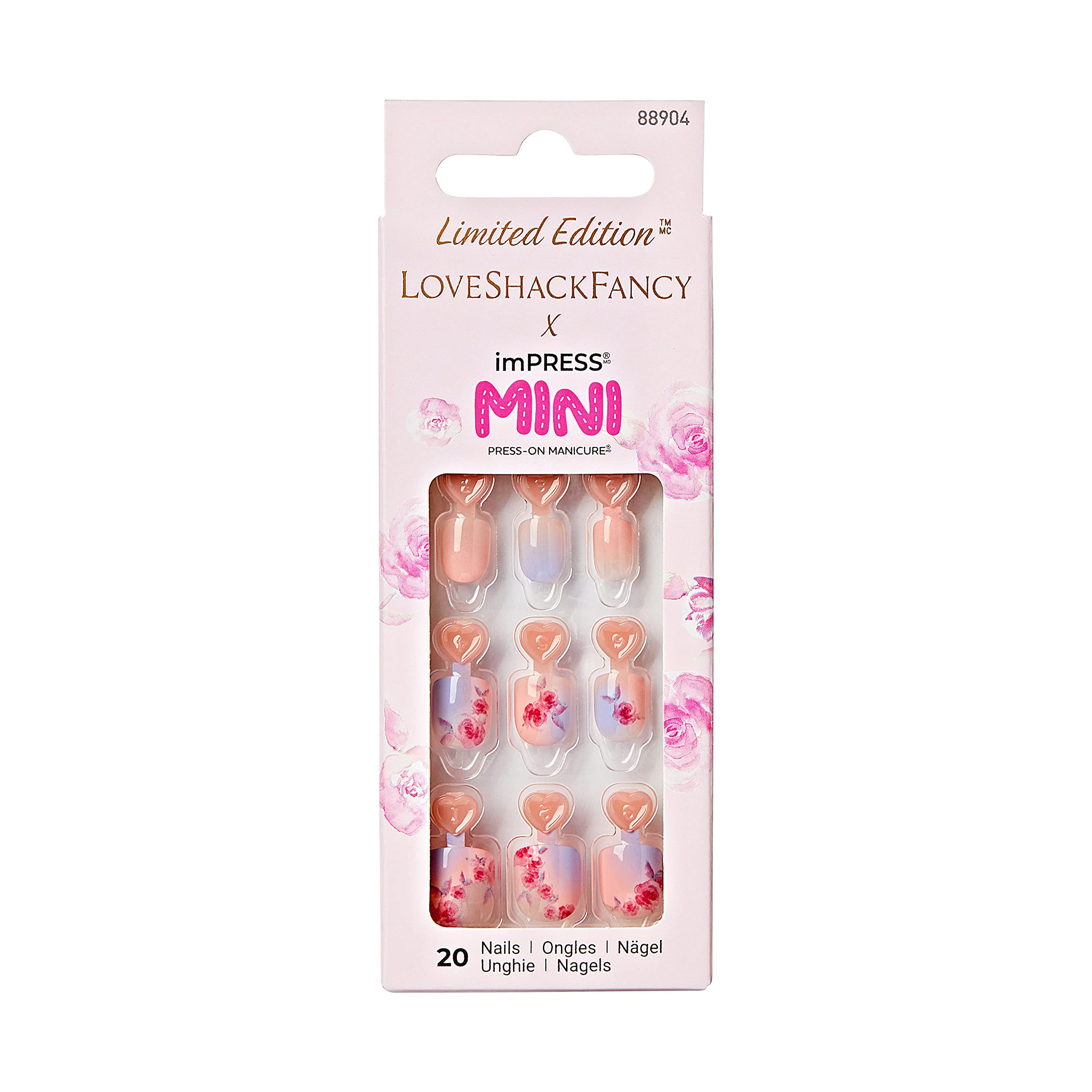 KISS LoveShackFancy x imPRESS Mini Press-On Manicure Set - Limited Edition 