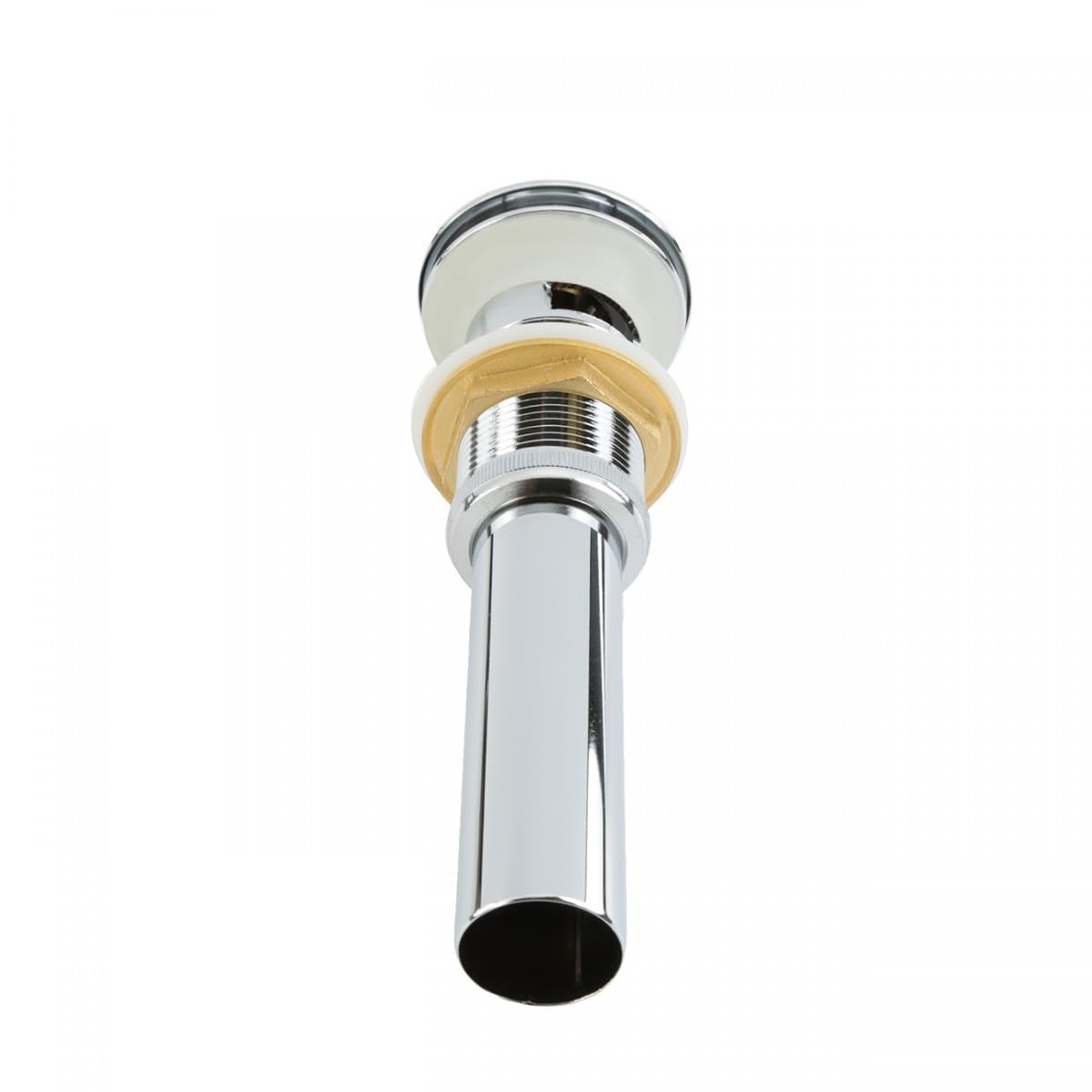 Chrome Polished Heavy Duty Brass Centerset Bathroom Sink Faucet - 4 Inch Lux Belle Style White Double Handle Vanity Faucet with Supply Lines & Pop Up Drain - Perfect for Modern Bathroom Renovation & Powder Room Upgrade