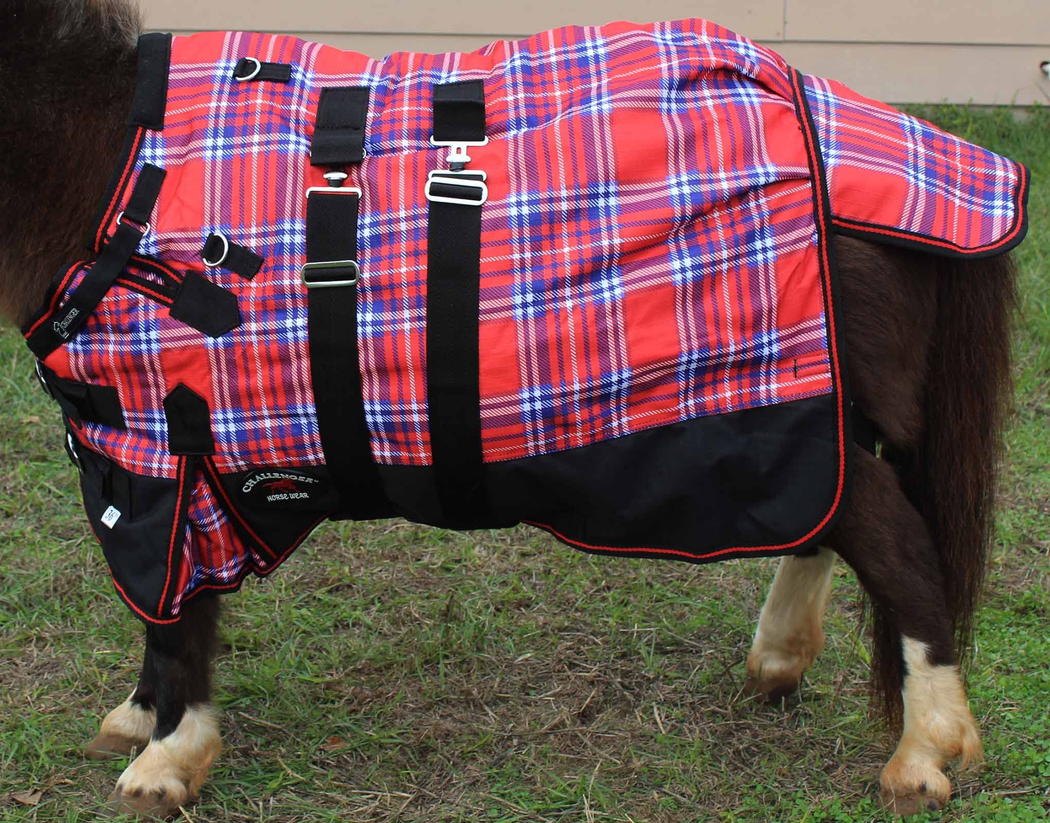 CHALLENGER 1200D Miniature Weanling Pony Foal Horse Winter Blanket with Bellyband - Warm & Waterproof Stable Blanket for Cold Weather Protection | Perfect for Foals, Weanlings & Mini Horses in Winter Stabling