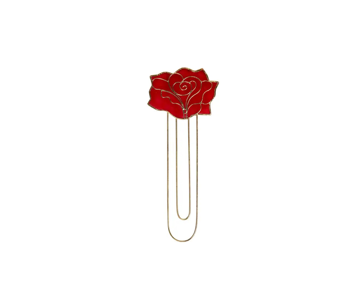 Elegant Red Rose Capiz Bookmark - Handmade Floral Bookmark for Women, Readers & Book Lovers - Perfect Gift for Birthday, Anniversary & Book Club Members - Ideal for Reading, Journaling & Scrapbooking