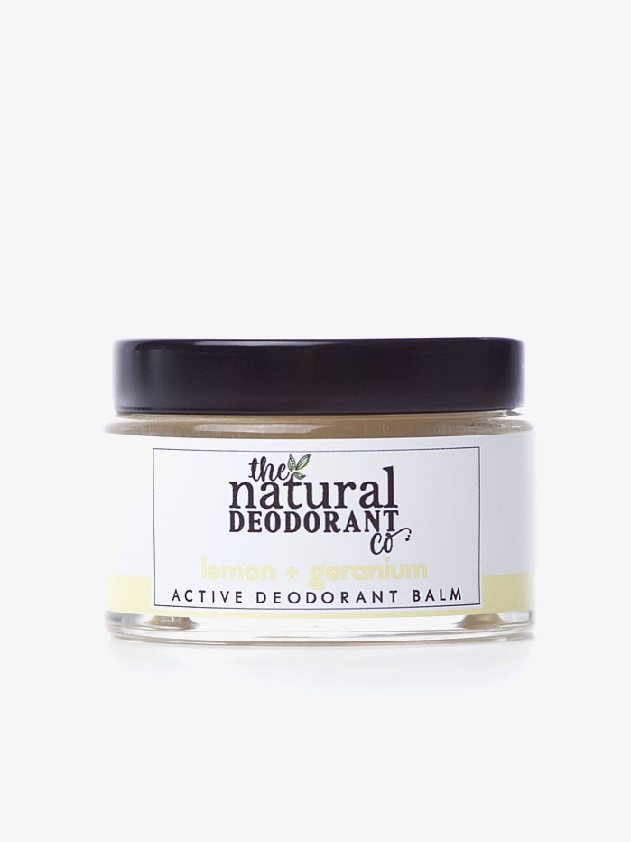 Natural Deodorant for Women & Men - 55g Clean Deodorant Balm with Lemon & Geranium Essential Oils - Aluminum Free, Cruelty Free - Perfect for Gym, Travel & Daily Freshness