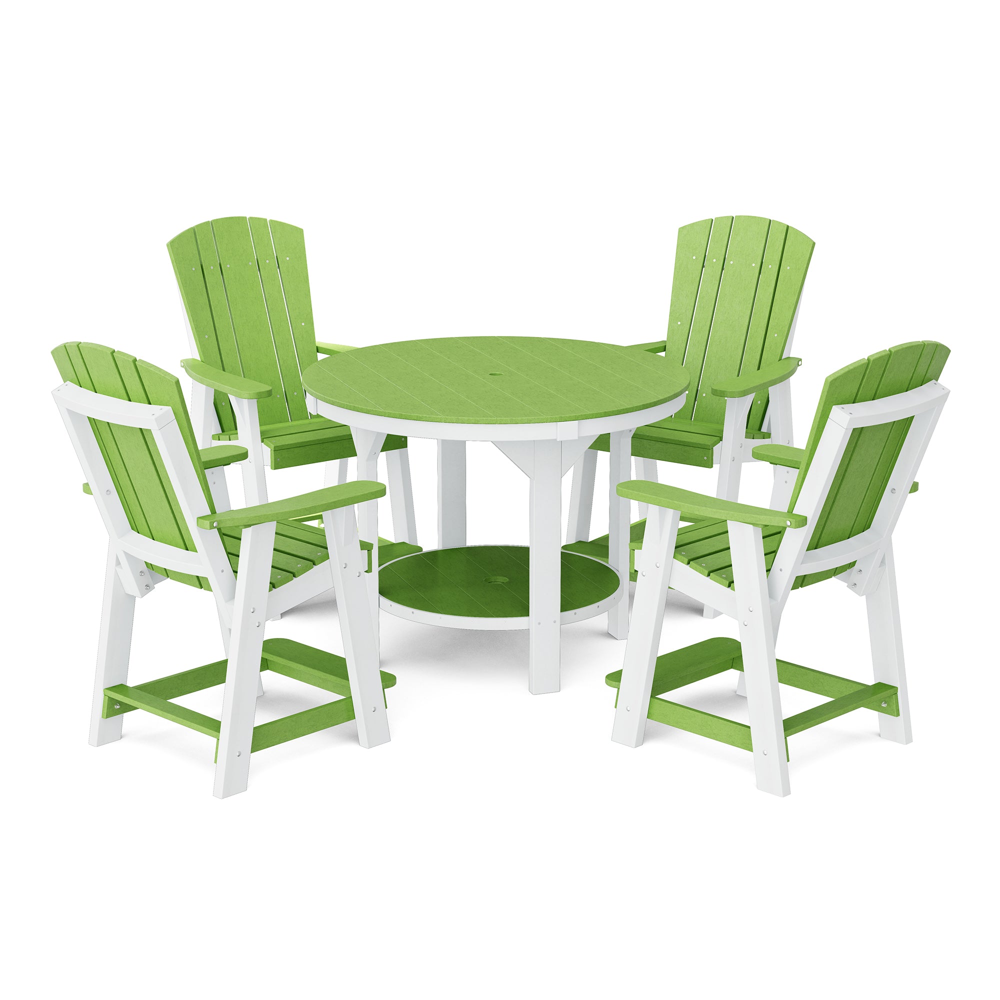 Heritage 5-Piece 48-Inch Pub Counter Height Dining Set - Perfect for Kitchen Islands, Breakfast Bars & Small Space Entertaining