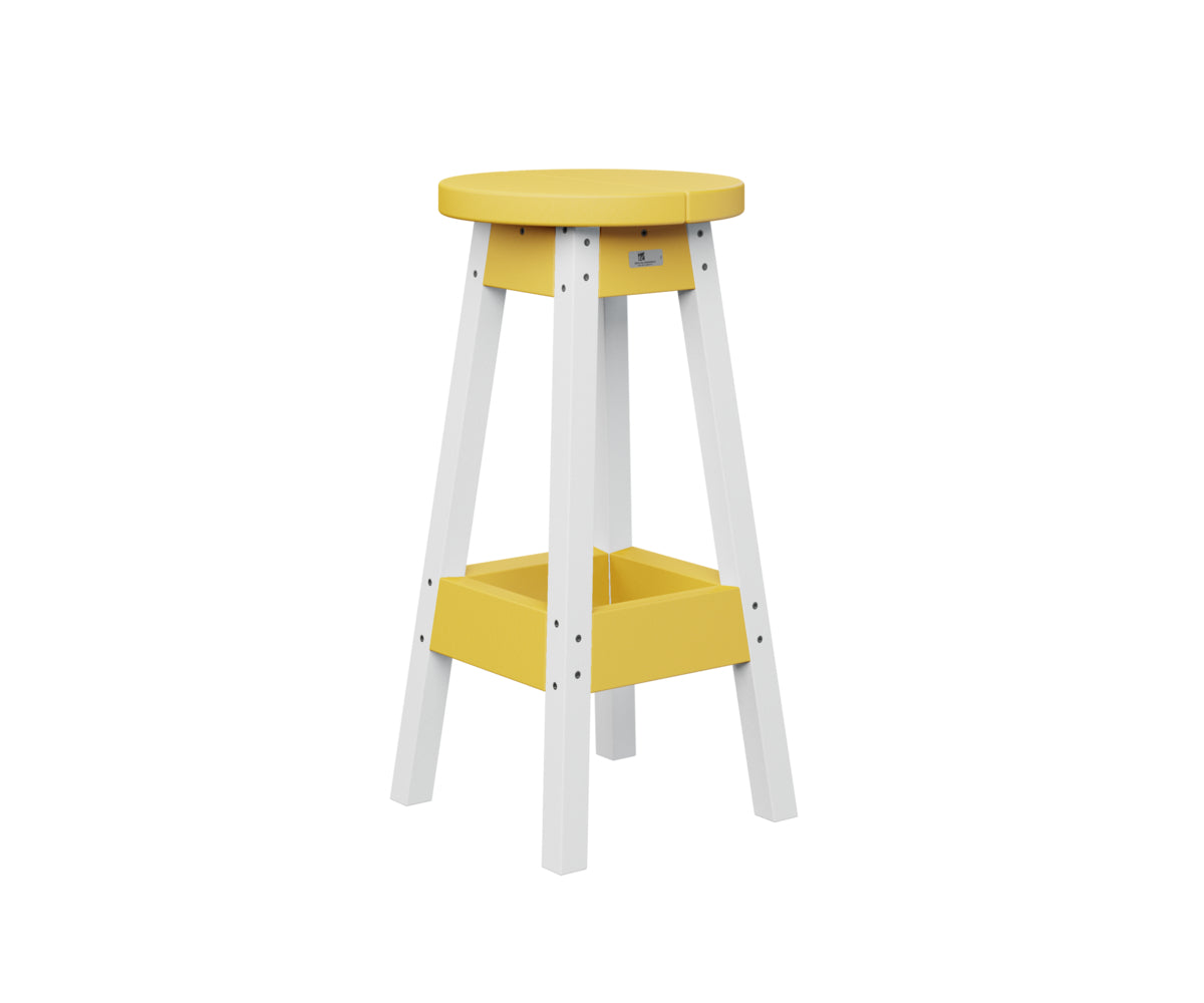 Berlin Gardens Outdoor Bar Stool - Weather-Resistant Patio Bar Height Stool for Backyard, Deck & Poolside - Perfect for Outdoor Dining, Entertaining & Relaxation