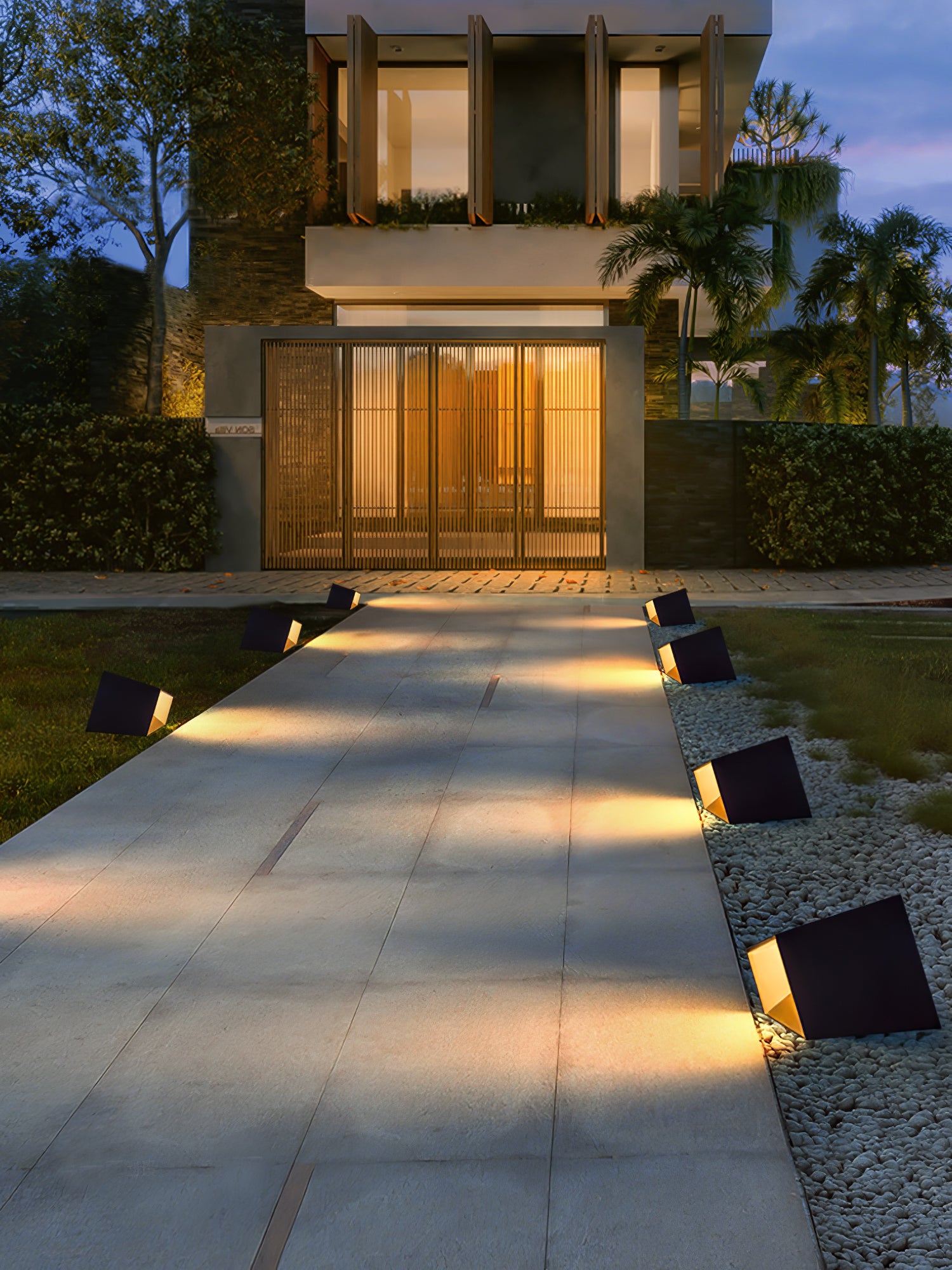 Solar Powered LED Cube Garden Lights - Waterproof Outdoor Landscape Lighting for Patio, Yard, Pathway, Deck (Set of 6) | Perfect for Backyard Decor, Garden Accent & Evening Ambiance