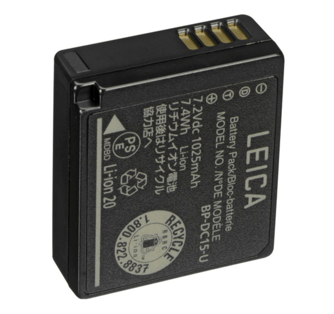 Original Leica BP-DC15 Li-ion Battery for D-LUX (Typ 109) Camera - High Capacity Replacement Power Pack for Travel & Outdoor Photography