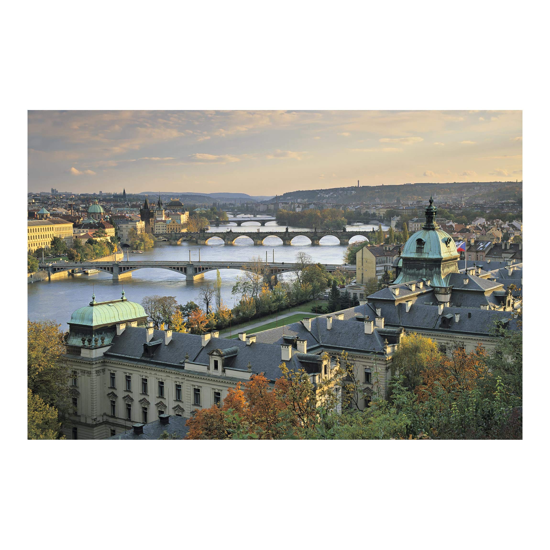 Self-Adhesive Removable Wallpaper Mural - Prague Cityscape Landscape (290x432cm) - Peel & Stick Wall Decor for Living Room, Bedroom, Office