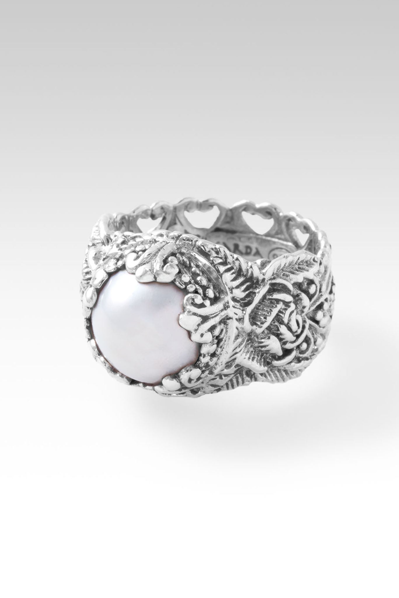 Rejoice and Blossom Ring™ - Elegant White Mabe Pearl Jewelry for Women | Perfect for Weddings, Anniversaries & Special Occasions