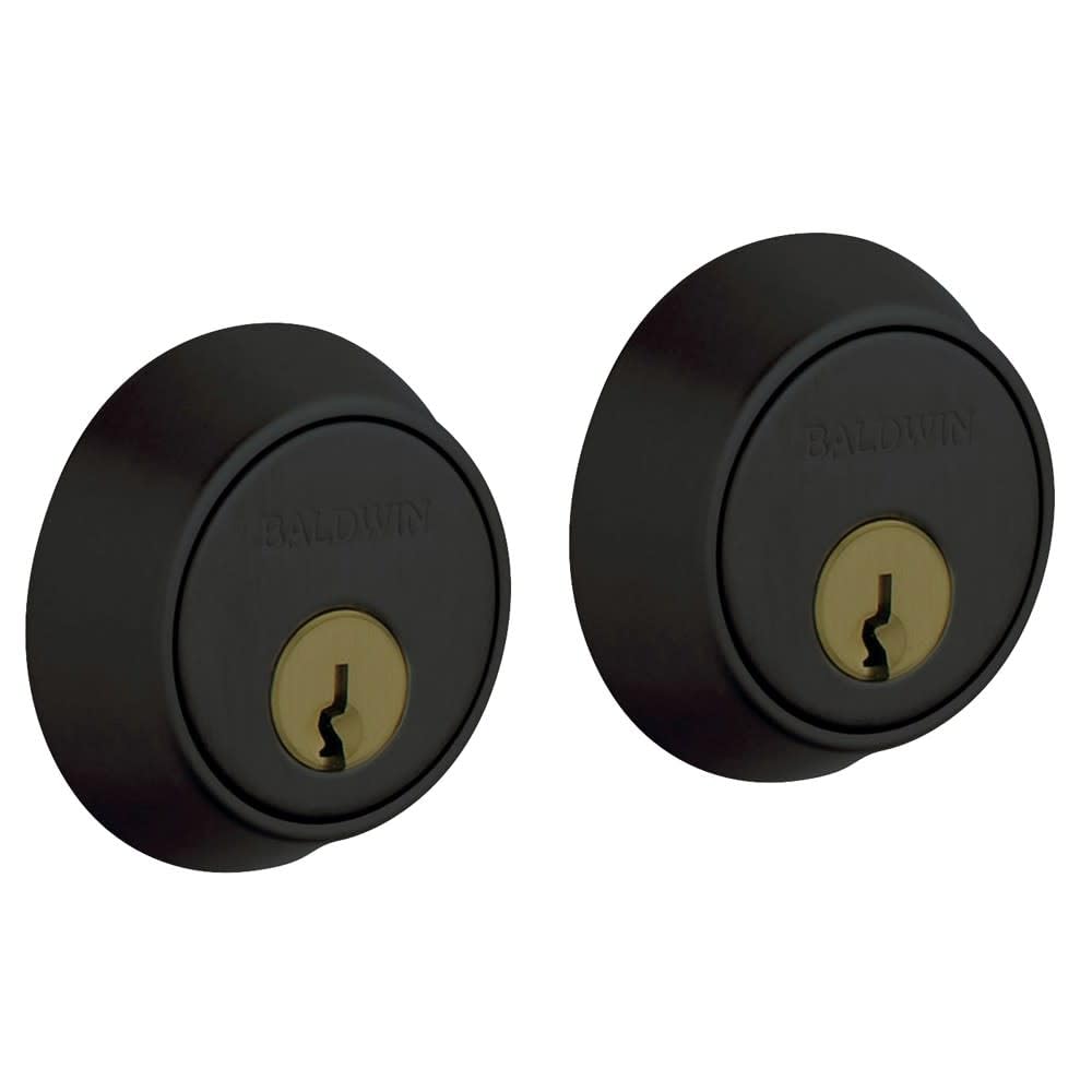 Baldwin Hardware 8011.190 Single Cylinder Deadbolt Lock - High Security Door Lock for Home & Office Use