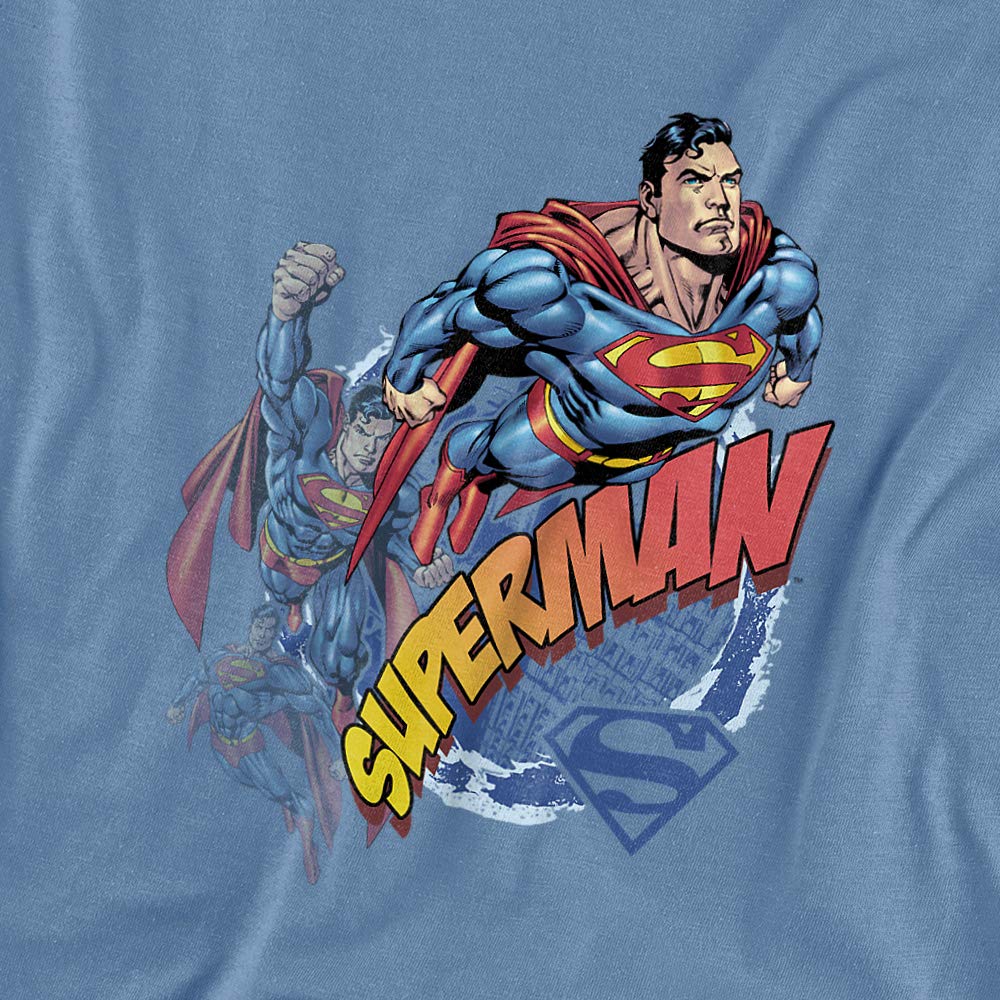 Superman Up Up and Away Women's T-Shirt - Cute Graphic Tee for Superhero Fans - Perfect for Cosplay, Casual Wear & Gifts
