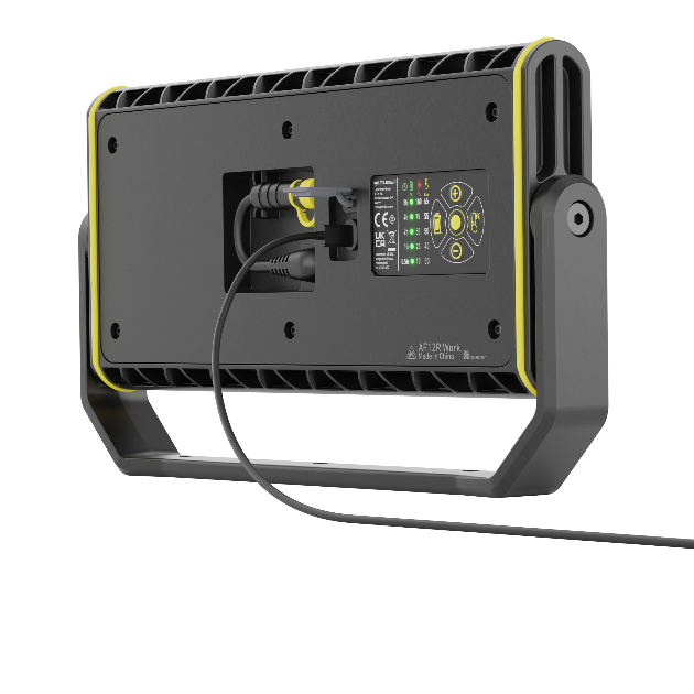 AF12R LED Work Floodlight - 5000 Lumens, IP65 Waterproof, Adjustable Mount - Perfect for Construction Sites, Warehouses, and Outdoor Security Lighting