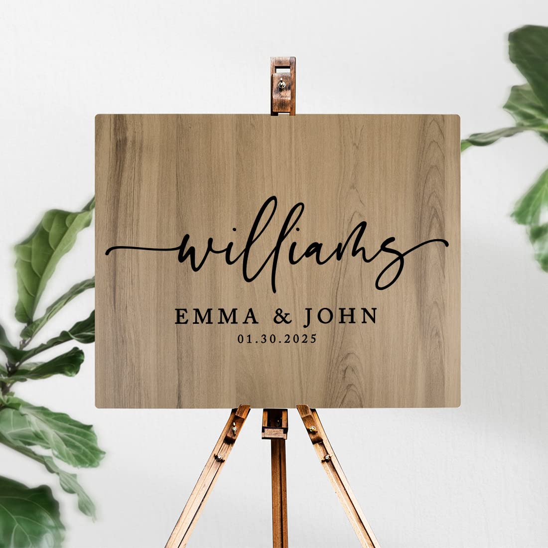 Custom Wooden Welcome Sign for Wedding - 16