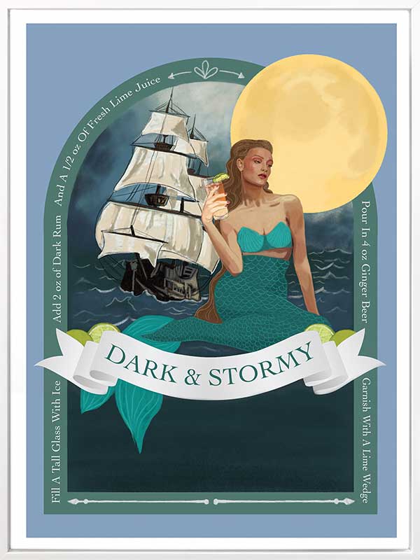 Dark and Stormy Canvas Art Print - Moody Seascape Wall Decor for Living Room, Bedroom & Office - Perfect for Coastal & Nautical Theme Interiors