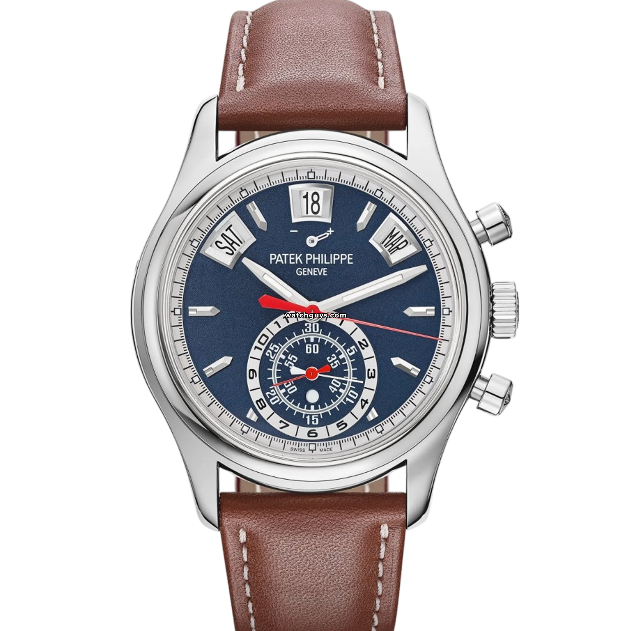Patek Philippe Annual Calendar 5960/01G 001 Men's Luxury Watch - 18K White Gold, Silver Dial - Perfect for Business Meetings & Formal Events