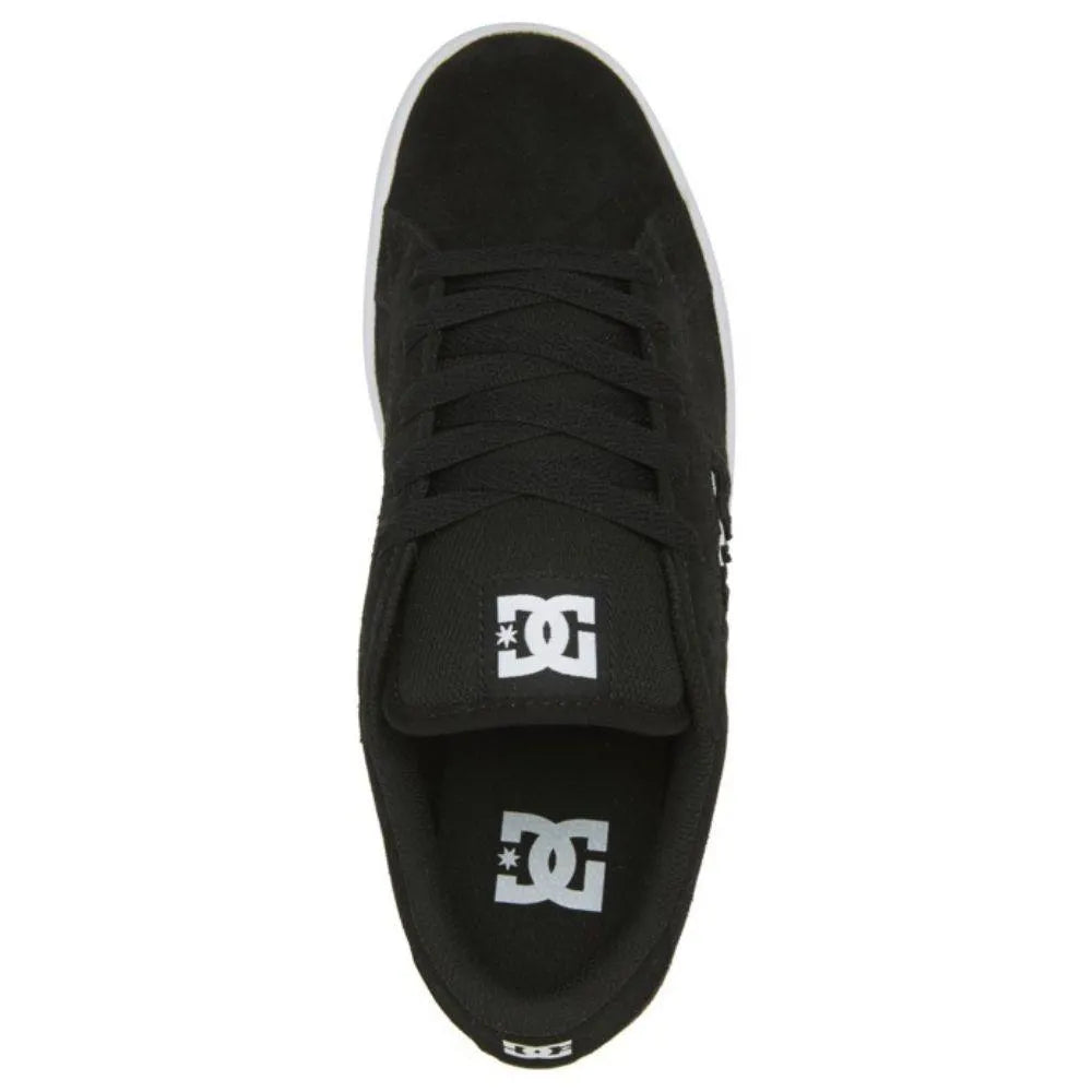 DC Kids Striker BKW Boys Black Skate Shoes - Comfortable & Durable Sneakers for Active Boys - Perfect for Skateboarding, School & Everyday Wear
