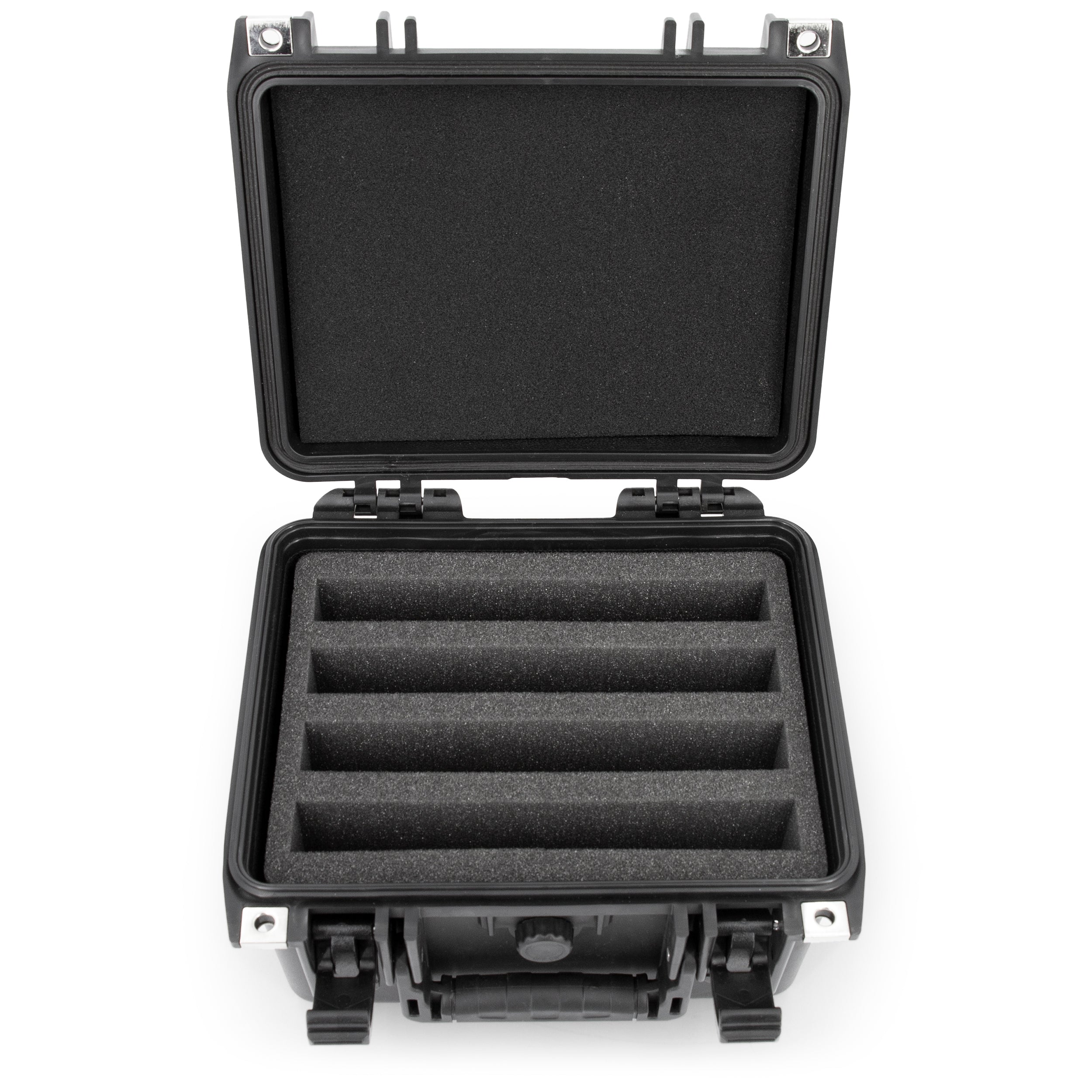 CASEMATIX Waterproof 5x7 Photo Storage Case - Holds 80 Cards in Top Loaders & Plastic Sleeves for Postcards, Photos & Collectibles - Perfect for Travel, Home Organization & Card Show Protection