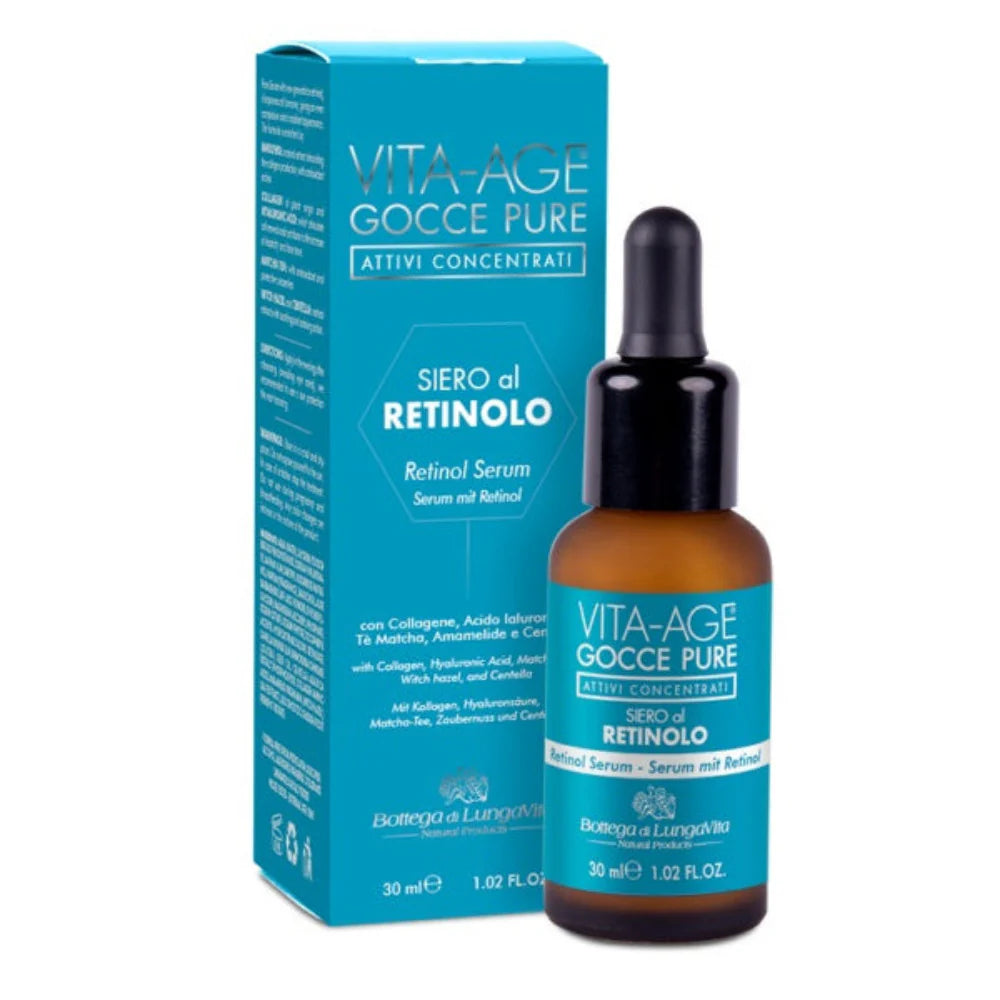Bottega di Lungavita RETINOID Anti-Aging Face Cream - Organic Retinol for Wrinkles & Fine Lines - Perfect for Night Skincare Routine & Daily Moisturizing