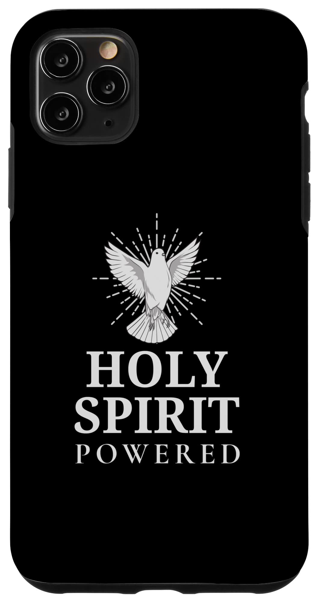 iPhone 11 Pro Max Christian Phone Case with Holy Spirit Dove Design - Religious Gift for Men & Women - Perfect for Church, Bible Study & Daily Faith Inspiration