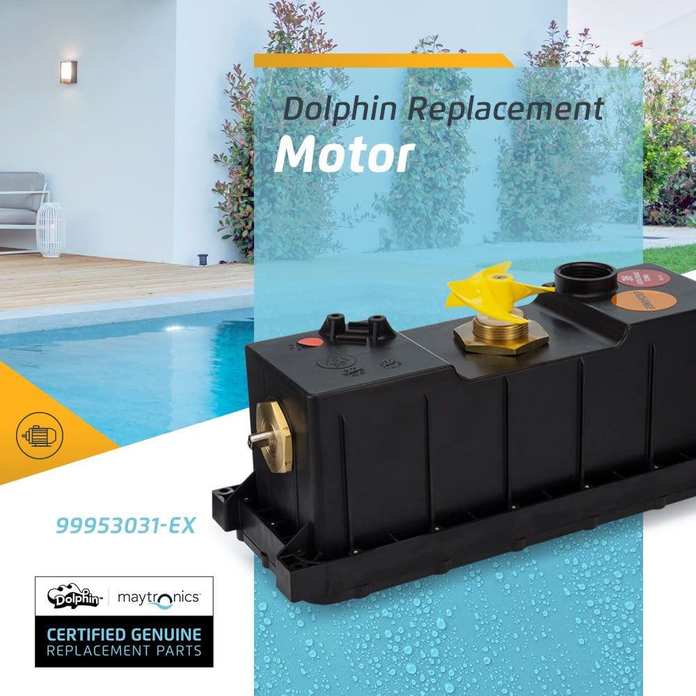 Genuine Dolphin Replacement Motor Unit for Robotic Pool Cleaners - Part #99953031-EX - Perfect for Pool Maintenance & Cleaning Accessories