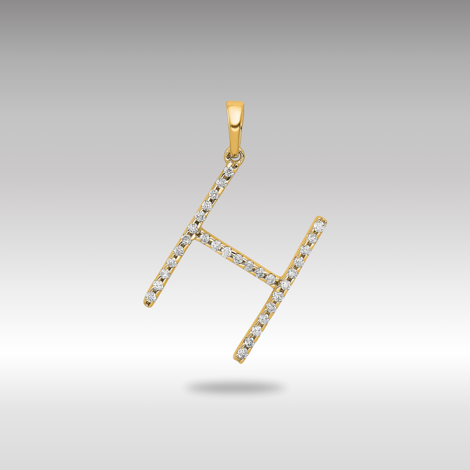 Gold Diamond Letter H Initial Pendant Necklace - Elegant PM5222H 010 YA Jewelry for Women | Perfect for Gifts, Anniversaries & Special Occasions