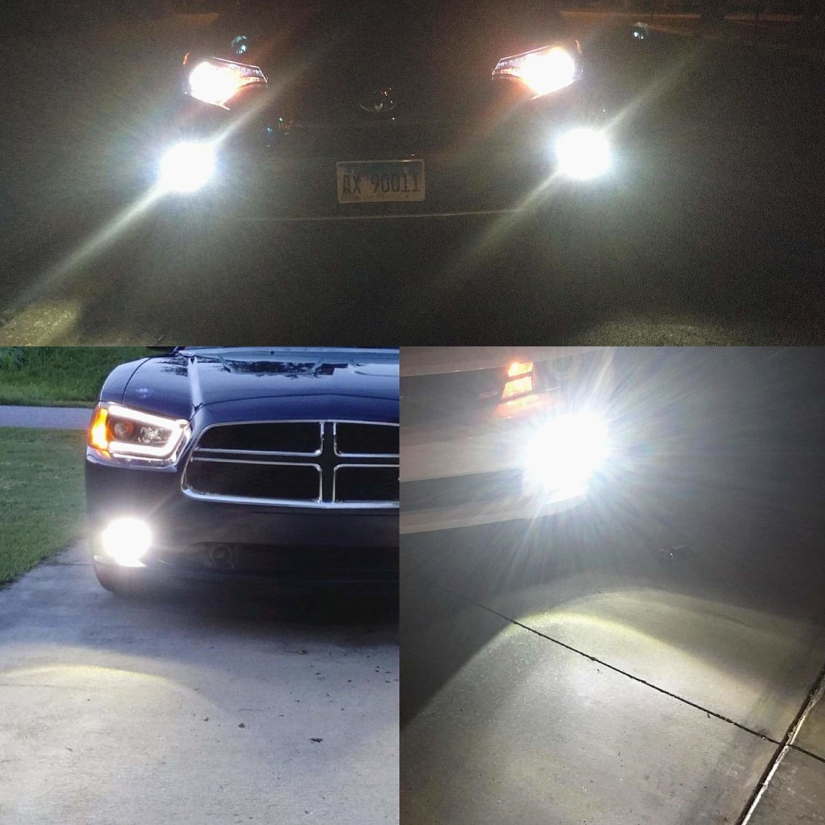 H10 9145 LED Switchback Bulbs Fog Lights - 6000K White/3000K Yellow - Durable for Daytime Running & Nighttime Visibility - Perfect for Trucks, SUVs, and Off-Road Vehicles