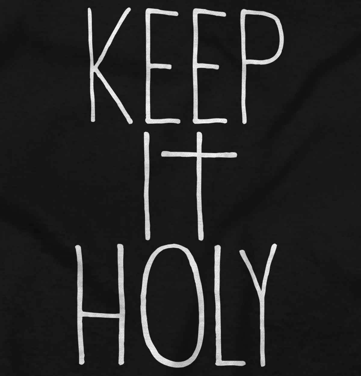 Keep It Holy Christian Faith Cross Hoodie Sweatshirt for Women & Men - Religious Apparel for Church, Bible Study & Everyday Wear