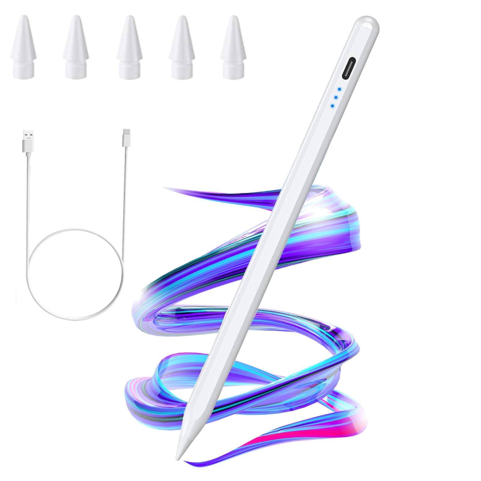 Fast Charging Stylus Pen for iPad 9th & 10th Generation - Active Pencil Compatible with iPad Pro 11