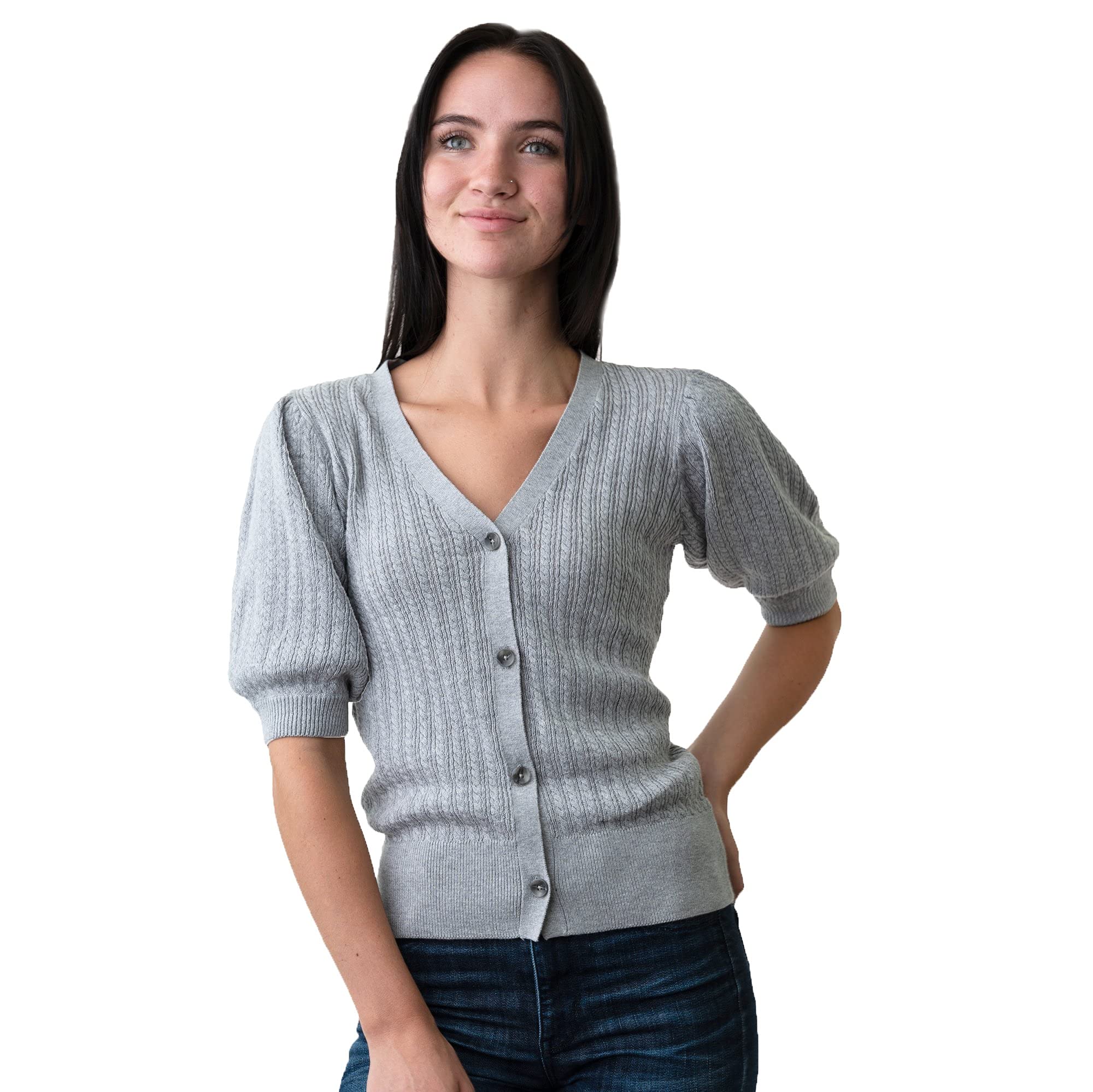 Hope & Henry Women's Long Sleeve Funnel Neck Tunic Sweater - Cozy Winter Pullover for Casual Outfits & Office Wear