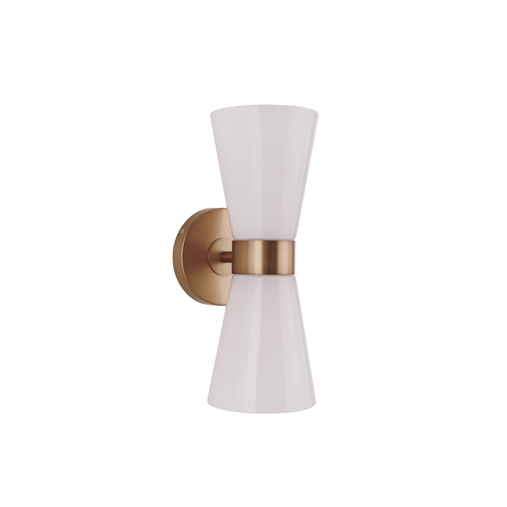 Mikeal Sconce Brass Wall Light - Vintage Industrial Style for Living Room, Bedroom & Hallway Decor
