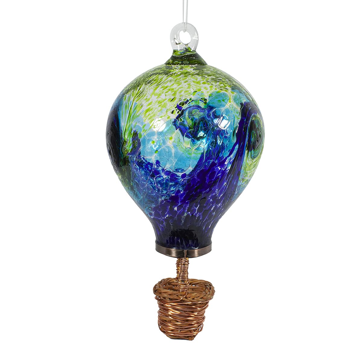 Echo Valley 4711 Solar Lanterns and Orbs - LED Outdoor Solar Powered Garden Lights in Blue & Green - Perfect for Patio, Yard, Pathway, and Landscape Decoration