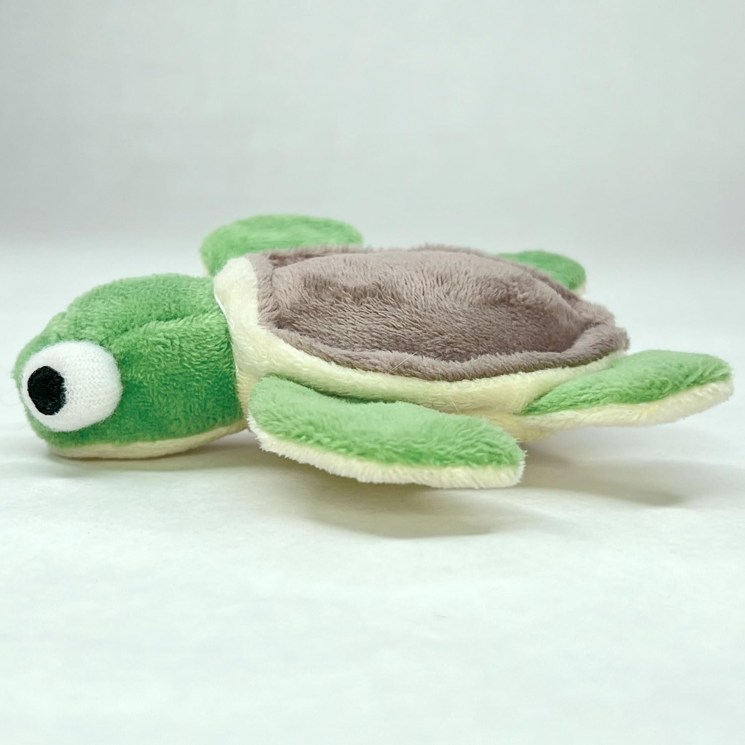 TinyToy Plush Green Turtle - Soft Small Dog Chew Toy for Puppies, Teething & Toy Breed Dogs - Perfect for Indoor Play, Cuddling & Training Rewards