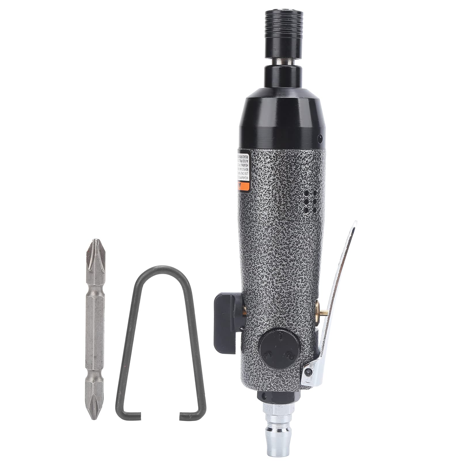Industrial Grade Pneumatic Screwdriver - 5H KP-305K 9000RPM Straight Type Power Air Tool for Automotive Repair, Furniture Assembly & Metalworking