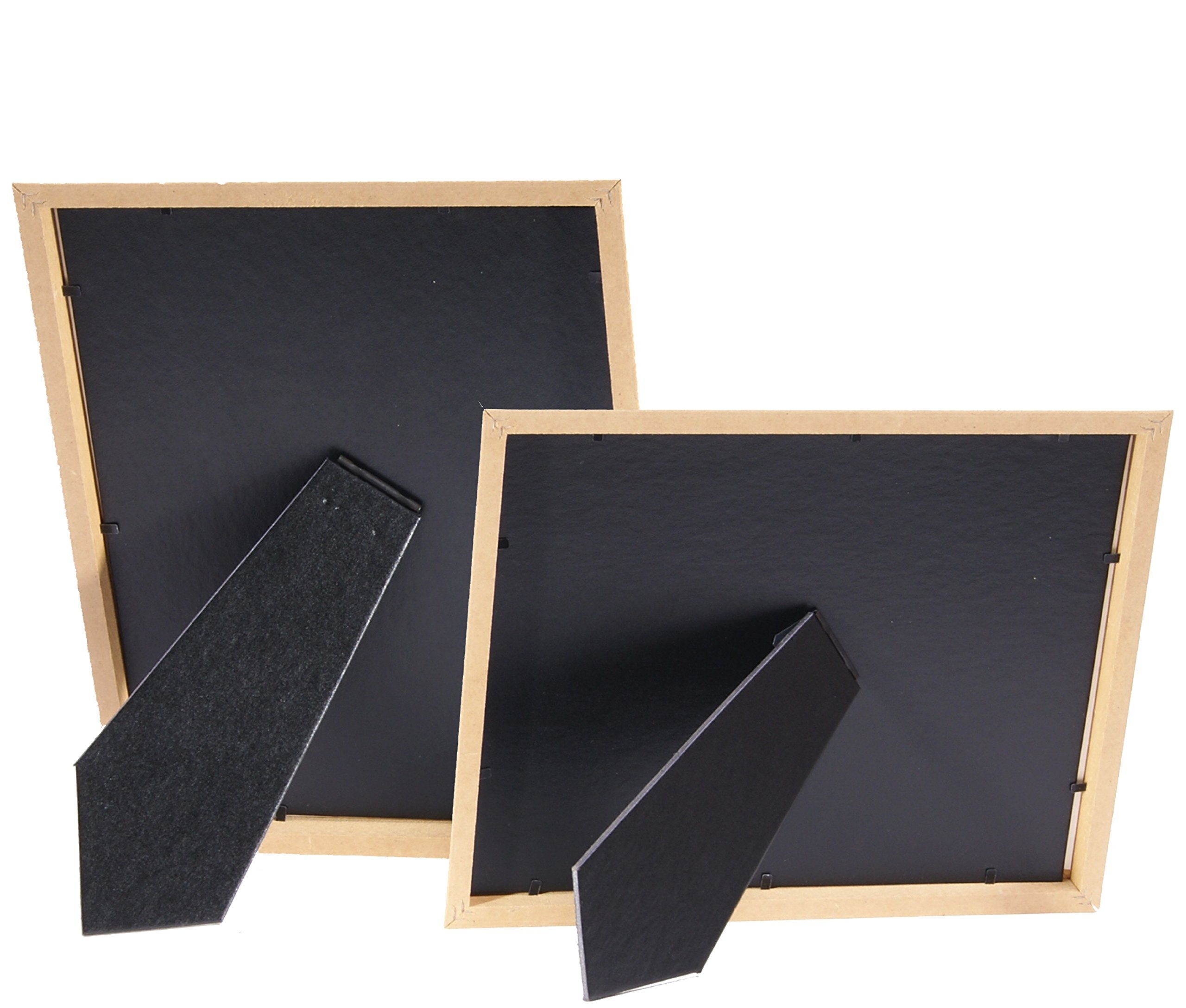Premium 8.5x11 Inch Stainless Steel Certificate Frames (4-Pack) - Elegant Professional Display for Diplomas, Awards & Achievements - Perfect for Offices, Schools & Home Decor - Self Standing with Hanger