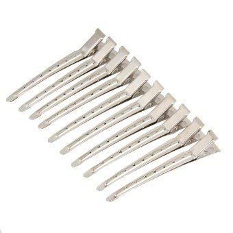 APOEM Professional Salon Hair Styling Steel Silver Section Clips - 12 Piece Set for Hairdressing, Styling & Coloring | Perfect for Salons, Home Use & DIY Hair Care