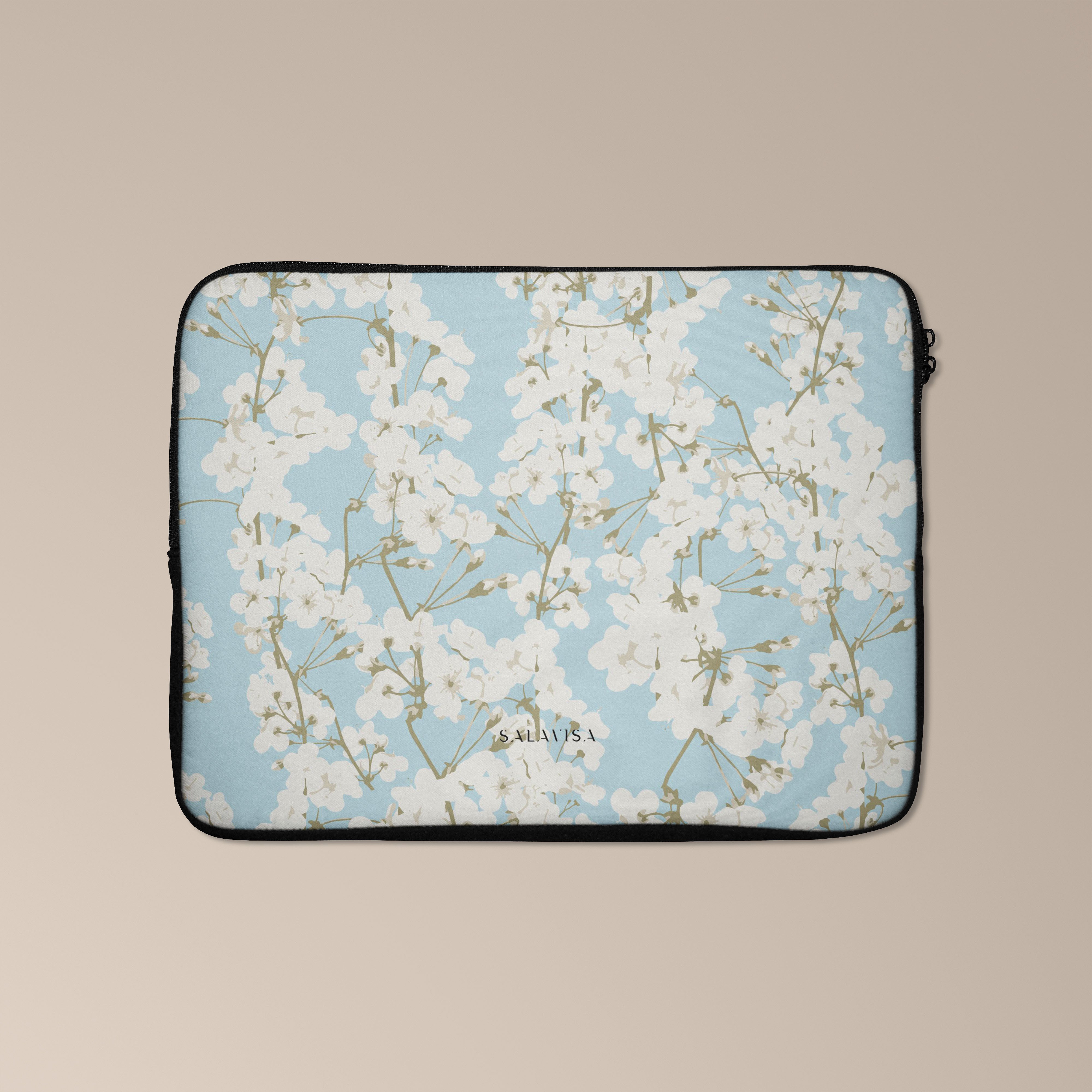 Stylish Spring Apple Flower Laptop Sleeve Case - Protective Cover for MacBook Pro/Air 13-15 Inch - Perfect for Work, School & Travel Accessories