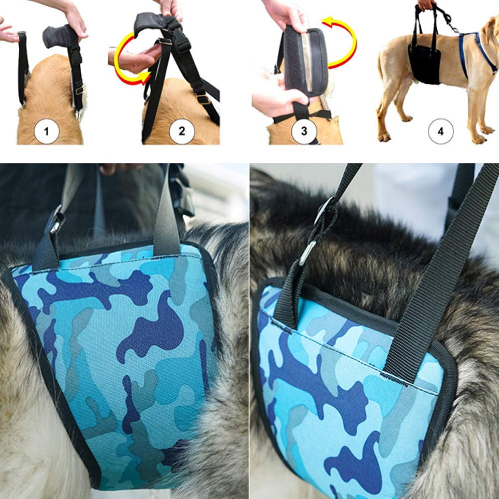 **Adjustable Dog Lift Harness with Padded Support & Integrated Leash - Rehabilitation Sling for Dogs with Hip Dysplasia, Arthritis & Mobility Issues - Perfect for Post-Surgery Recovery & Daily Assistance (Green)**    *(Use Case: Ideal for senior dogs, injured pets, or post-operative care to provide gentle support during walks, stairs, or rehabilitation exercises.)*