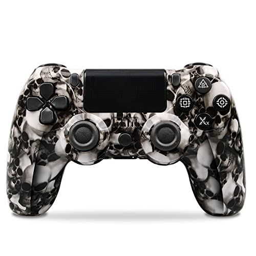 Wireless PS4 Controller for PS4/PS4 Pro/PS4 Slim/PC - 800mAh Rechargeable Gamepad with Dual Shock Vibration, 3.5mm Headphone Jack & Motion Sensor | Perfect for Gaming, Streaming & VR Play