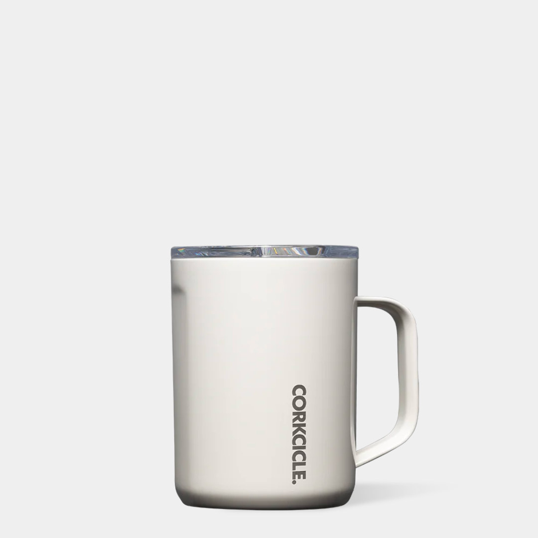 16 oz Ceramic Coffee Mug with Handle - Perfect for Oat Milk, Latte & Hot Beverages - Ideal for Home, Office & Cafe Use