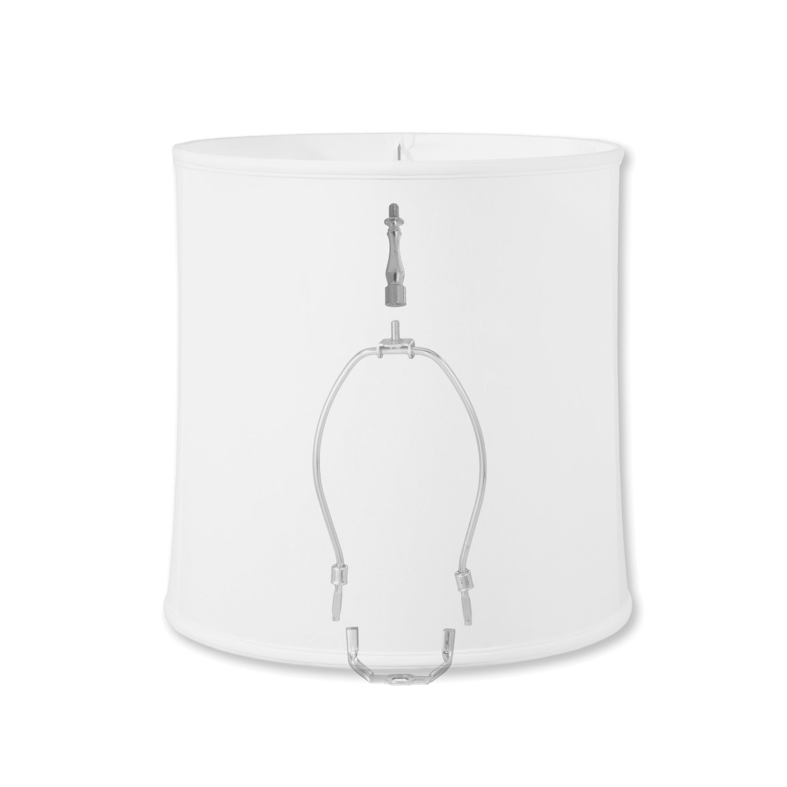 B&P Lamp® 1/2 Inch Nickel Lamp Shade Riser - Adjustable Light Fixture Extension for Table Lamps, Floor Lamps & Chandeliers - Perfect for Home Decor, Living Room & Bedroom Lighting